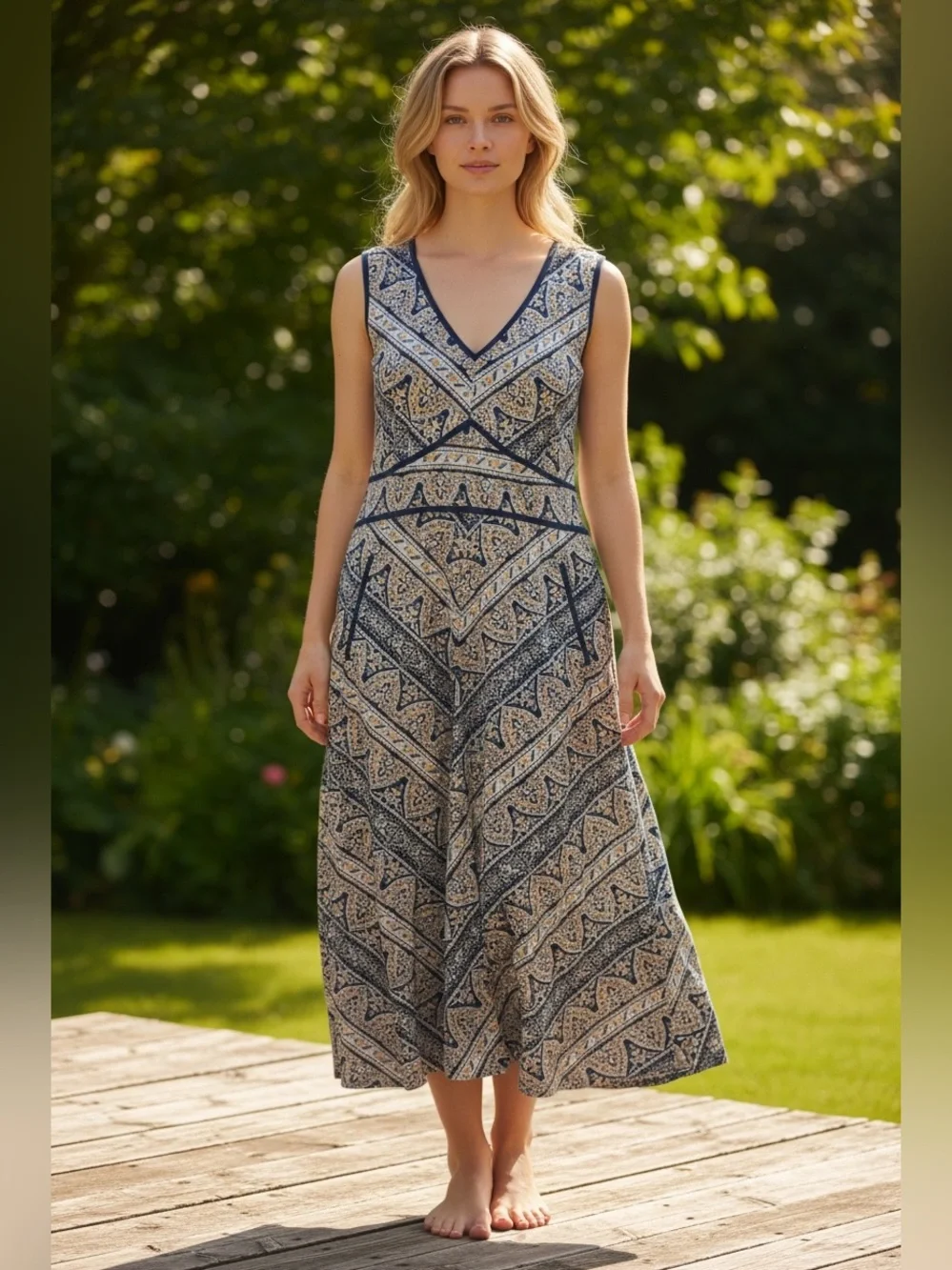 โจ๐ EDDIE BAUER ANKLE-LENGTH SUMMER DRESS โ SIZE 12 ๐โจ๐โจ๐ฟ๐ Soft, breathable - Picture 1 of 3